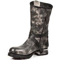 Сапоги ARCILLA BEIG ITALI NEGRO MOTOROCK NEGRO TACON ACE New Rock M.MR003-C7 - маленькая картинка