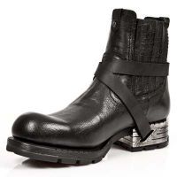 Ботинки BUFALO E ITALI NEGRO, MOTOROCK NEGRO TACON ACERO New Rock M.MR006-C1 - маленькая картинка
