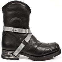 Ботинки BUFALO NEGRO ALASKA HIELO MOTOROCK NEGRO T ACERO New Rock M.MR010-C1 - маленькая картинка