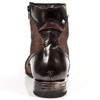 Туфли BOX BRONMANE VELOUR PANTER CUERO VIP 1 MARRON SUE New Rock M.NW111-C2 - маленькая картинка