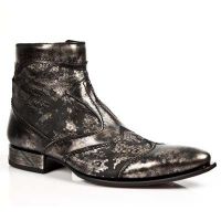 Туфли BOX OROMANE NOBUCK NEGRO TEJUS ORO VIP 1 NEGRO SU New Rock M.NW111-C3 - маленькая картинка