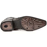 Туфли BOX OROMANE NOBUCK NEGRO TEJUS ORO VIP 1 NEGRO SU New Rock M.NW111-C3 - маленькая картинка