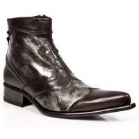 Туфли NOMADA MARRON BOX OROMANE SUELA GRAB SOL TACON M2 New Rock M.NW111-C4 - маленькая картинка