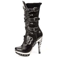 Сапоги NOMADA NEGRO POTRO PELO NEGRO PLATAF ACERO PUN New Rock M.PUNK001-C11 - маленькая картинка
