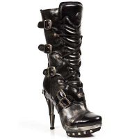 Сапоги NOMADA NEGRO BOX OROMANE PLAT ORO PUNK T RECICL New Rock M.PUNK001-C2 - маленькая картинка