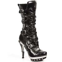 Сапоги NOMADA NEGRO PLATAF ACERO PUNK PIRAMID T RECICL New Rock M.PUNK001-C5 - маленькая картинка