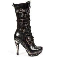 Сапоги NOMADA NEGRO PLAT ORO PUNK GARRAS TACON COBRA O New Rock M.PUNK001-C6 - маленькая картинка