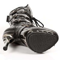 Сапоги NOMADA NEGRO PLAT ORO PUNK GARRAS TACON COBRA O New Rock M.PUNK001-C6 - маленькая картинка