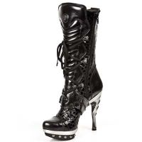 Сапоги NOMADA NEGRO FIRENZE NEGRO CHAROL PL ACERO PUN New Rock M.PUNK001-C8 - маленькая картинка