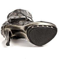  NOMADA NEGRO ANTE NEGRO TEJUS ORO PLATAF ORO PU New Rock M.PUNK003-C2 -  