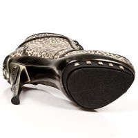 Ботильоны LEOPARDO ESTAMPADO MARRON BEIG PLAT ORO PUNK PI New Rock PUNK006-C1 - маленькая картинка