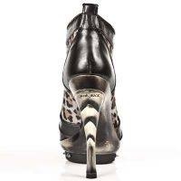 Ботильоны NOMADA NEGRO LEOPARDO PELO MARRON PLAT ORO PUNK New Rock M.PUNK006-C2 - маленькая картинка
