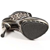 Ботильоны NOMADA NEGRO LEOPARDO PELO MARRON PLAT ORO PUNK New Rock M.PUNK006-C2 - маленькая картинка