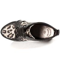 Ботильоны NOMADA NEGRO LEOPARDO PELO MARRON PLAT ORO PUNK New Rock M.PUNK006-C2 - маленькая картинка