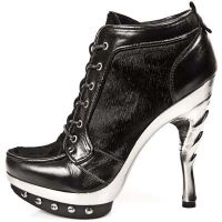 Ботильоны NOMADA NEGRO POTRO PELO NEGRO PL ACERO PUNK GAR New Rock M.PUNK006-C5 - маленькая картинка
