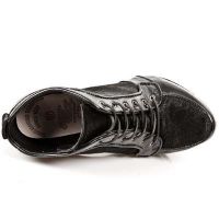 Ботильоны NOMADA NEGRO POTRO PELO NEGRO PL ACERO PUNK GAR New Rock M.PUNK006-C5 - маленькая картинка