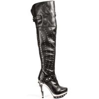 Сапоги NAPA NEGRA NAPA ELASTICA NEGRA PLAT ACERO PUNK New Rock M.PUNK009-C1 - маленькая картинка
