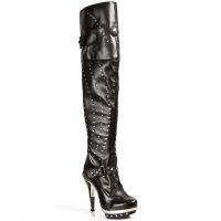 Сапоги NAPA NEGRA NAPA ELASTICA NEGRA PLAT ACERO PUNK New Rock M.PUNK009-C1 - маленькая картинка