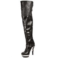 Сапоги BUFALO NEGRO NAPA ELASTICA NEGRA PL ACERO PUNK New Rock M.PUNK009-C2 - маленькая картинка