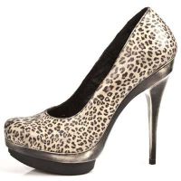 Туфли LEOPARDO ESTAMPADO MARRON BEIG PLAT ORO PUNK LI New Rock M.PUNK011-C1 - маленькая картинка