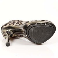 Туфли LEOPARDO PELO MARRON VIVO MARRON PL ORO PUNK GA New Rock M.PUNK012-C2 - маленькая картинка