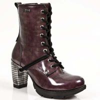 Ботинки CHAROL STUCO LILA, TRAIL NEGRO TACON ACERO New Rock M.TR001-R2 - маленькая картинка