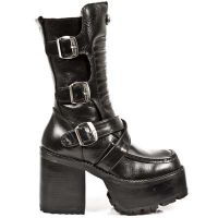 Сапоги NOMADA NEGRO, EIGHTIES BLACK New Rock M.9953-S1 - маленькая картинка