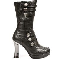  BOX NEGRO, PLATAF TACON GOTH ACERO - 