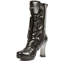 Сапоги BOX NEGRO, PLATAFORMA TACON GOTH ACERO New Rock M.5815-S1 - маленькая картинка