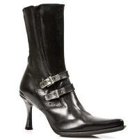 Сапоги NOMADA NEGRO, MALICIA 2 GOMA NEGRA TACON CARIBE ACERO New Rock M.9037-S1 - маленькая картинка