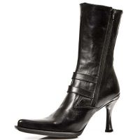 Сапоги NOMADA NEGRO, MALICIA 2 GOMA NEGRA TACON CARIBE ACERO New Rock M.9037-S1 - маленькая картинка