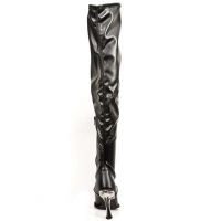 Сапоги ITALI NEGRO Y ELASTICO NEGRO, HOJA TACON SALSA ACERO New Rock M.9051-S2 - маленькая картинка