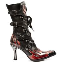 Сапоги ITALI NEGRO Y LUX FUEGO, MALICIA TACON CARIBE ACERO New Rock M.9591-S1 - маленькая картинка