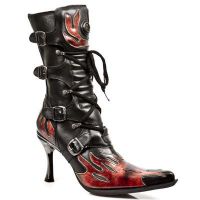 Сапоги ITALI NEGRO Y LUX FUEGO, MALICIA TACON CARIBE ACERO New Rock M.9591-S1 - маленькая картинка