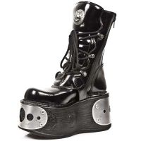 Сапоги CHAROL ARRUGADO NEGRO PLATAFORMA SPACE New Rock M.1473-C1 - маленькая картинка