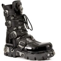 Сапоги ITALI NEGRO CHAROL NEGRO, REACTOR NEGRO TOBERAS OR Y CAN New Rock M.591-S4 - маленькая картинка