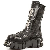 Сапоги PULIK E ITALI NEGRO, TOWER NEGRO ACERO New Rock M.794-S1 - маленькая картинка