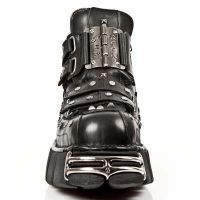 Ботинки PULIK E ITALI NEGRO, TOWER NEGRO ACERO New Rock M.798-S1 - маленькая картинка