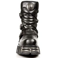 Ботинки ITALI NEGRO, TOWER NEGRO ACERO ORIFICIO New Rock M.1010-S1 - маленькая картинка