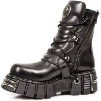 Ботинки ITALI NEGRO, TOWER NEGRO ACERO ORIFICIO New Rock M.1010-S1 - маленькая картинка