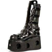 Сапоги ITALI NEGRO, CHAROL NEGRO LISO, NEPTUNO (NOTAS 20 PRS. New Rock M.309-S1 - маленькая картинка