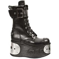 Сапоги ITALI NEGRO, NOMADA NEGRO, SPACE NEGRO ACERO (GALAX New Rock M.312-S1 - маленькая картинка