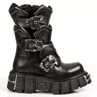 Ботинки ITALI NEGRO, PULIK ACERO, TOWER NEGRO ACERO New Rock M.740-R1 - маленькая картинка