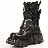 Ботинки ITALI NEGRO, PULIK ACERO, TOWER NEGRO ACERO New Rock M.740-R1 - маленькая картинка