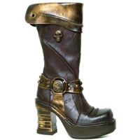 Сапоги CHEYENNE MORO, PULIK ORO, PLATF.NRK MARRON BANDAS ORO New Rock M.8309-S2 - маленькая картинка