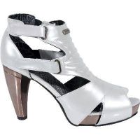 Туфли METALLIC BLANCO, PLATAFORMA TACON ROCK ACERO New Rock M.5001-S5 - маленькая картинка