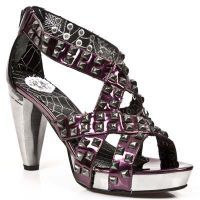 Туфли METALLIC LILA, PLATAFORMA TACON ROCK ACERO New Rock M.5002-S2 - маленькая картинка