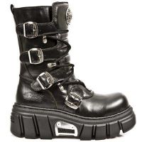 Сапоги NOMADA NEGRO, TERMINATOR NEGRO ACERO New Rock M.ME373-S1 - маленькая картинка