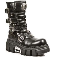 Сапоги NOMADA NEGRO, TERMINATOR NEGRO ACERO New Rock M.ME373-S1 - маленькая картинка