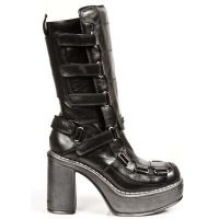 Сапоги NOMADA NEGRO, PLATAF. POL TACON POL BRASS ACERO New Rock M.9904-S1_1 - маленькая картинка